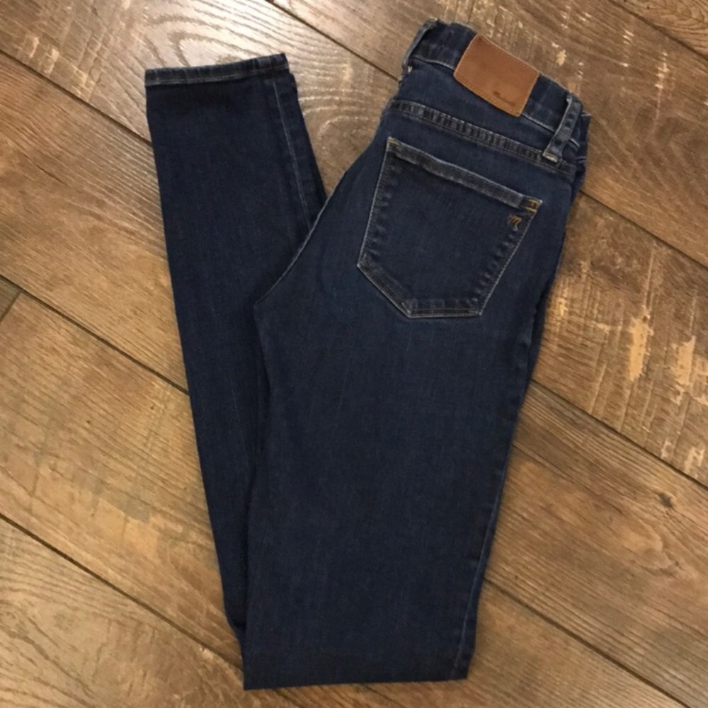 Madewell Skinny Skinny Dark Wash Jeans - Picture 1 of 5